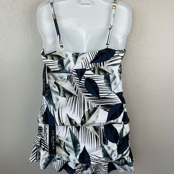 NWT La Blanca Tankini and Swim Skirt Sizes 8 or 14 - Picture 4 of 9